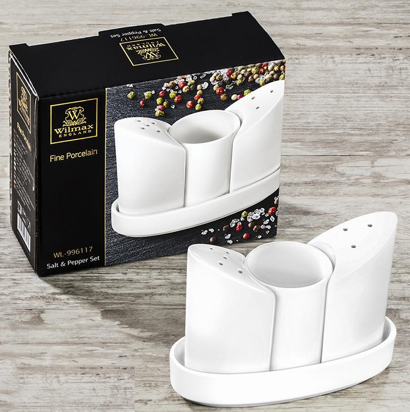 White Salt & Pepper Set