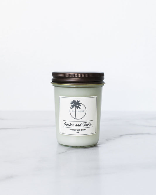 Amber and Tonka Coconut Wax Candle