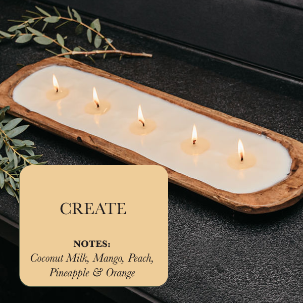 5-Wick Dough Bowl Soy Candle - Create