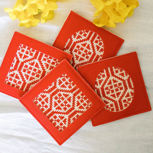 Dalia Coasters - Palestinian Red