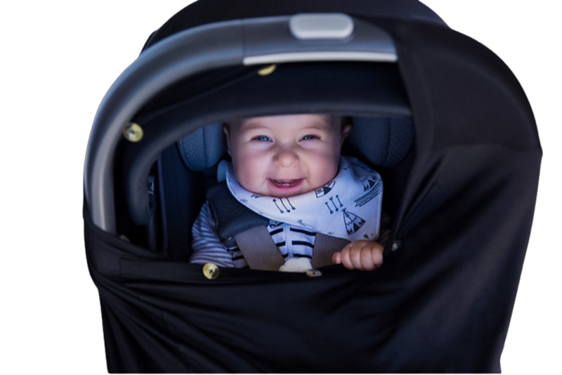 Snuggle Shield® LUXE Protection™ Multi-Use Air Filtering Infant Cover (Black)