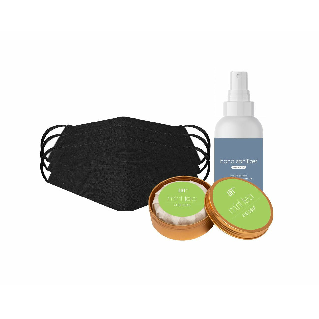 Safety Kit - Mask, Soap & Sanitizer