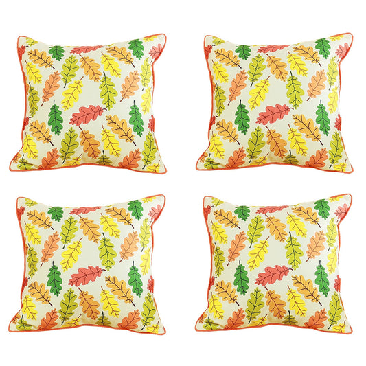 Decorative Fall Thanksgiving Throw Pillow Cover (Set of 4)