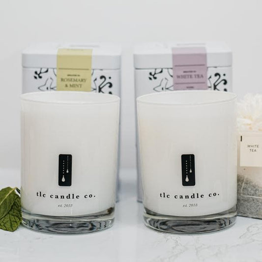 Rosemary Mint and White Tea 2-Wick Soy Candle Gift Set