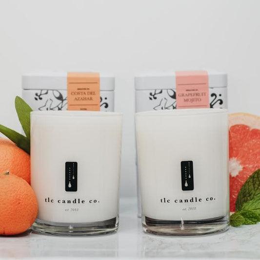 Grapefruit Mojito and Costa Del Azahar 2-Wick Soy Candle Gift Set